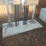 Equipment pad with conduit stubs