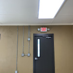 Exit sign and conduit detail