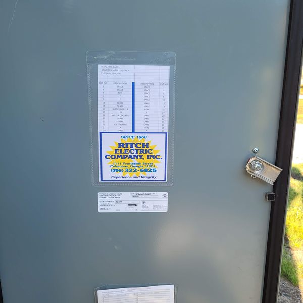 Labeled outdoor disconnect