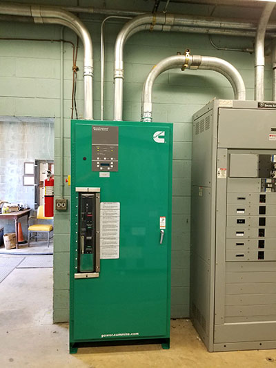 Generator and transfer equipment installed by Ritch Electric