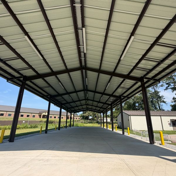 Covered pavilion lighting